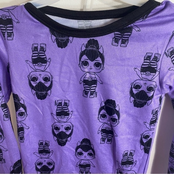 OMG LOL Doll Pajama Set NEW Sz 8 Halloween Purple Devil Horn - Picture 3 of 5